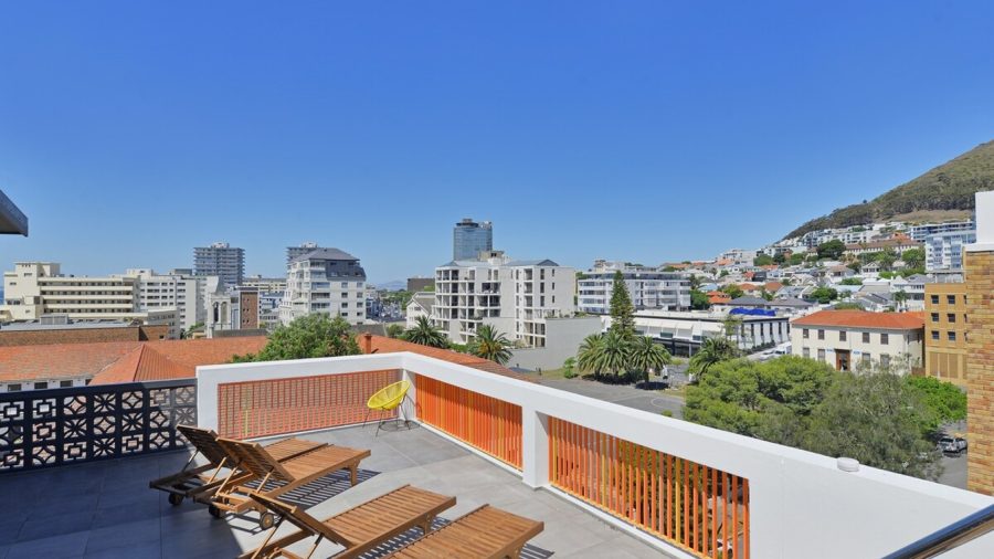 Rooftop pool with views