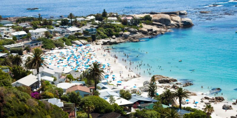 Beautiful Clifton beach at Camps Bay in Cape Town-South Africa